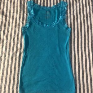 Faded Glory Lace Ribbed Tank